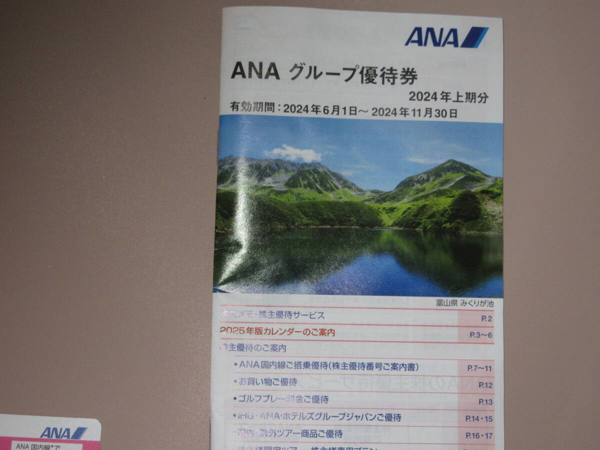 ANA グループ優待券　２枚　2024・6～2024・11_画像2