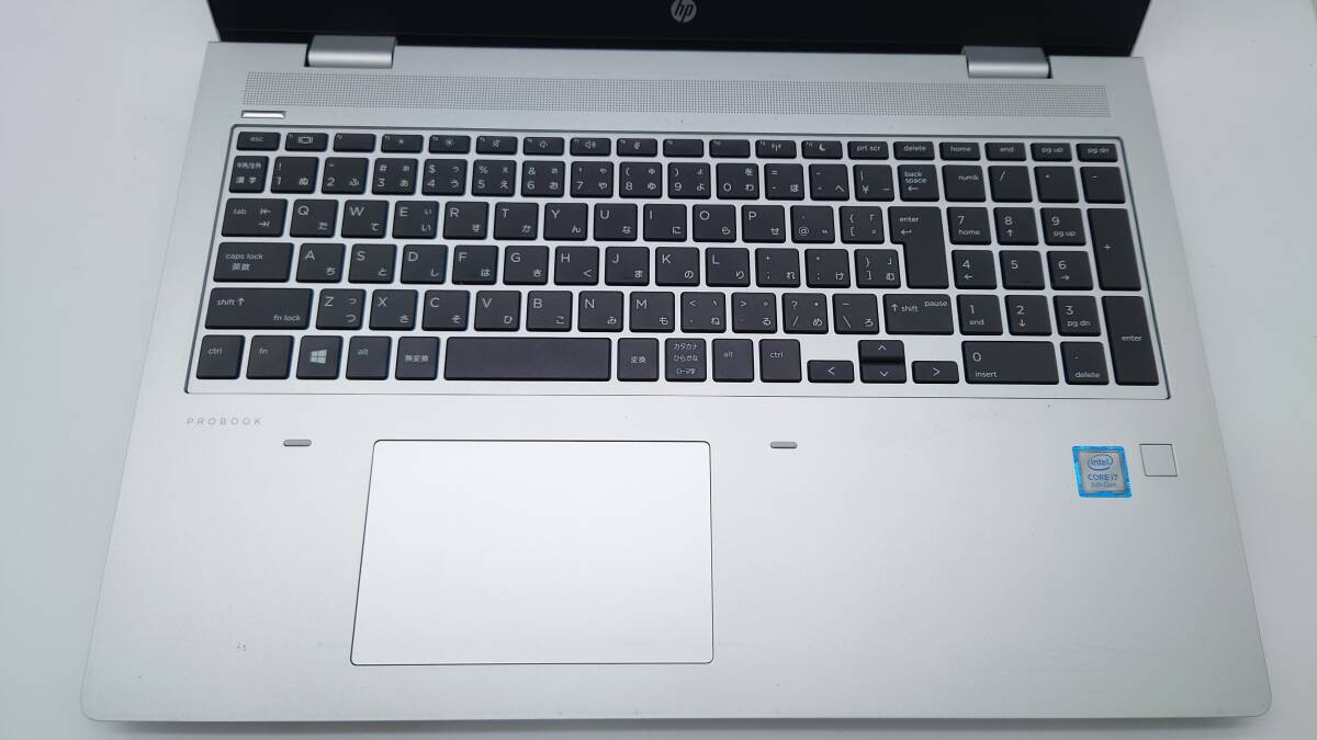 【良品】HP ProBook 650 G5 15.6型 Core i7-8565U 1.8GHz メモリ8GB SSD256GB window10 リカバリ カメラ Wi-Fi 動作品 の画像5