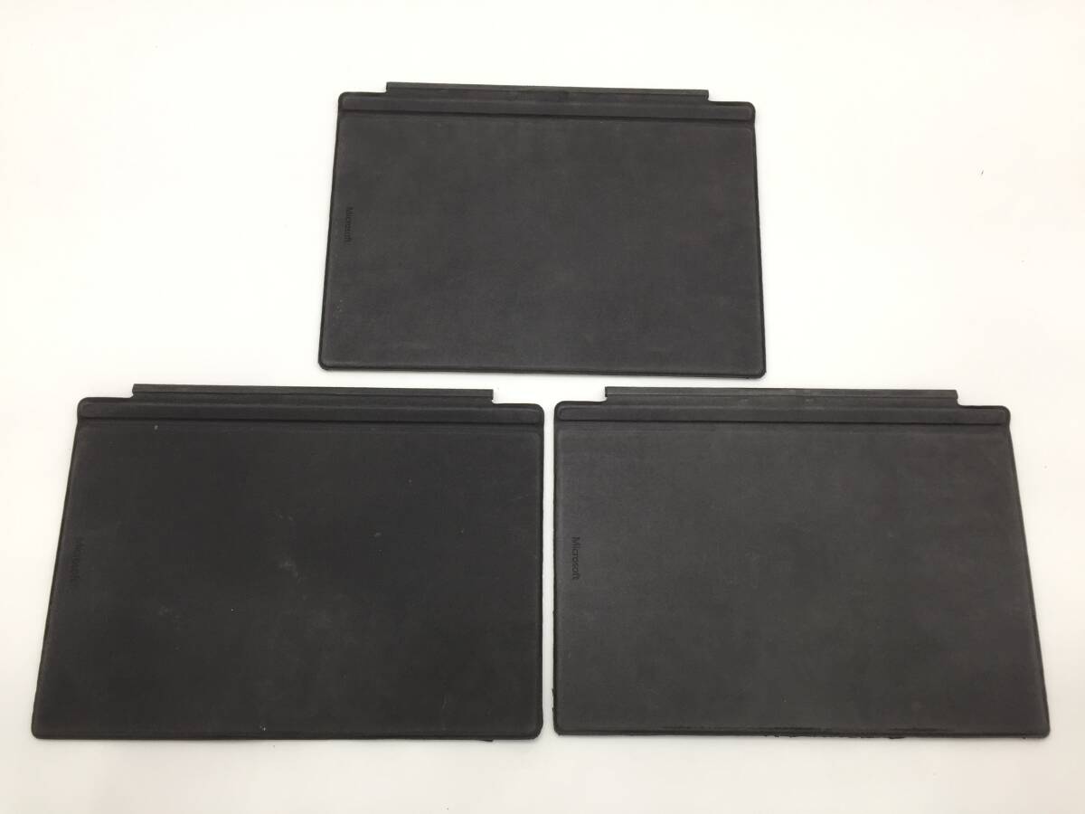 〇【3台セット】Microsoft Surface Pro 純正キーボード タイプカバー Model:1725 ブラック 動作品の画像3