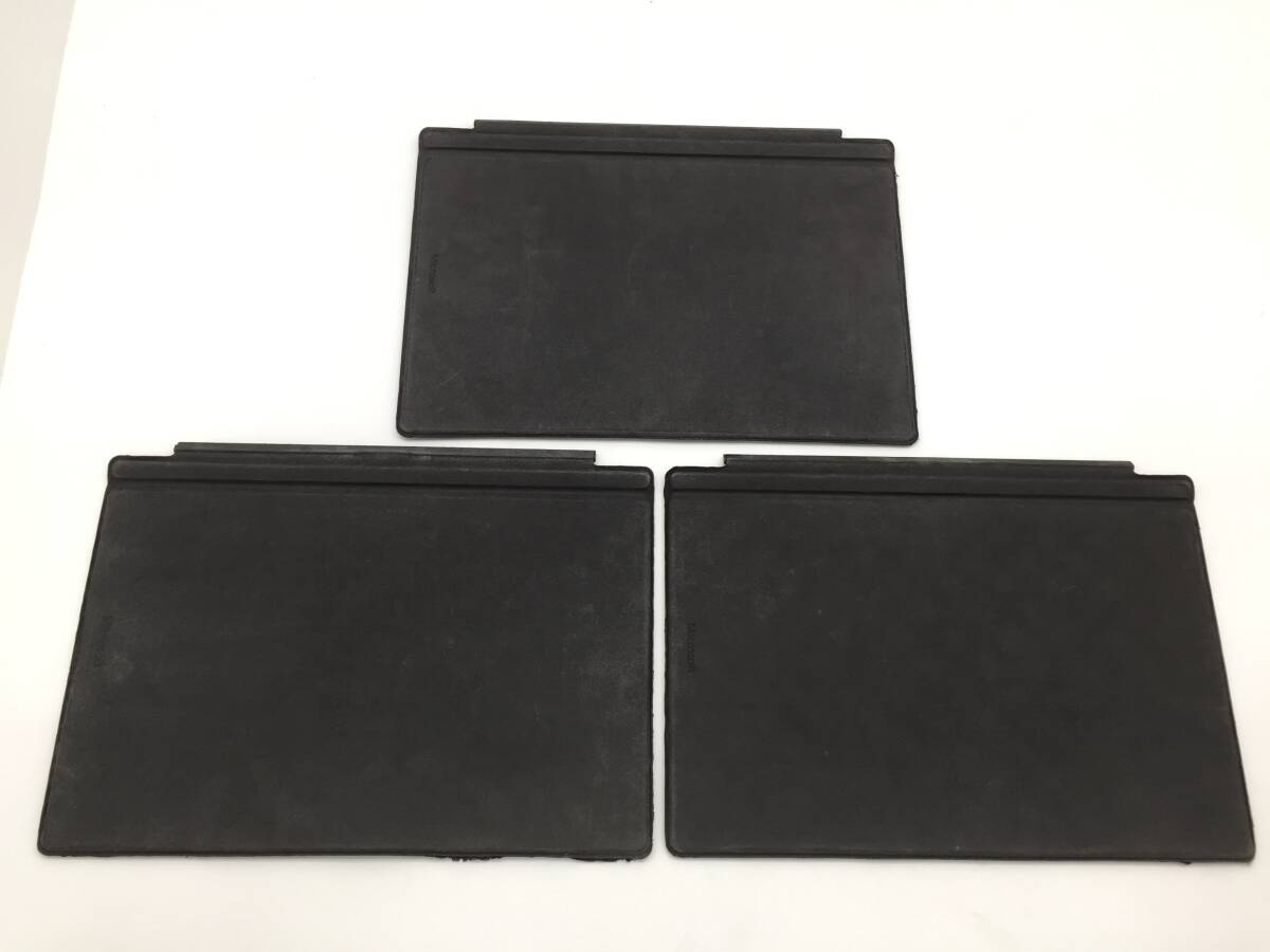 〇【3台セット】Microsoft Surface Pro 純正キーボード タイプカバー Model:1725 ブラック 動作品の画像3