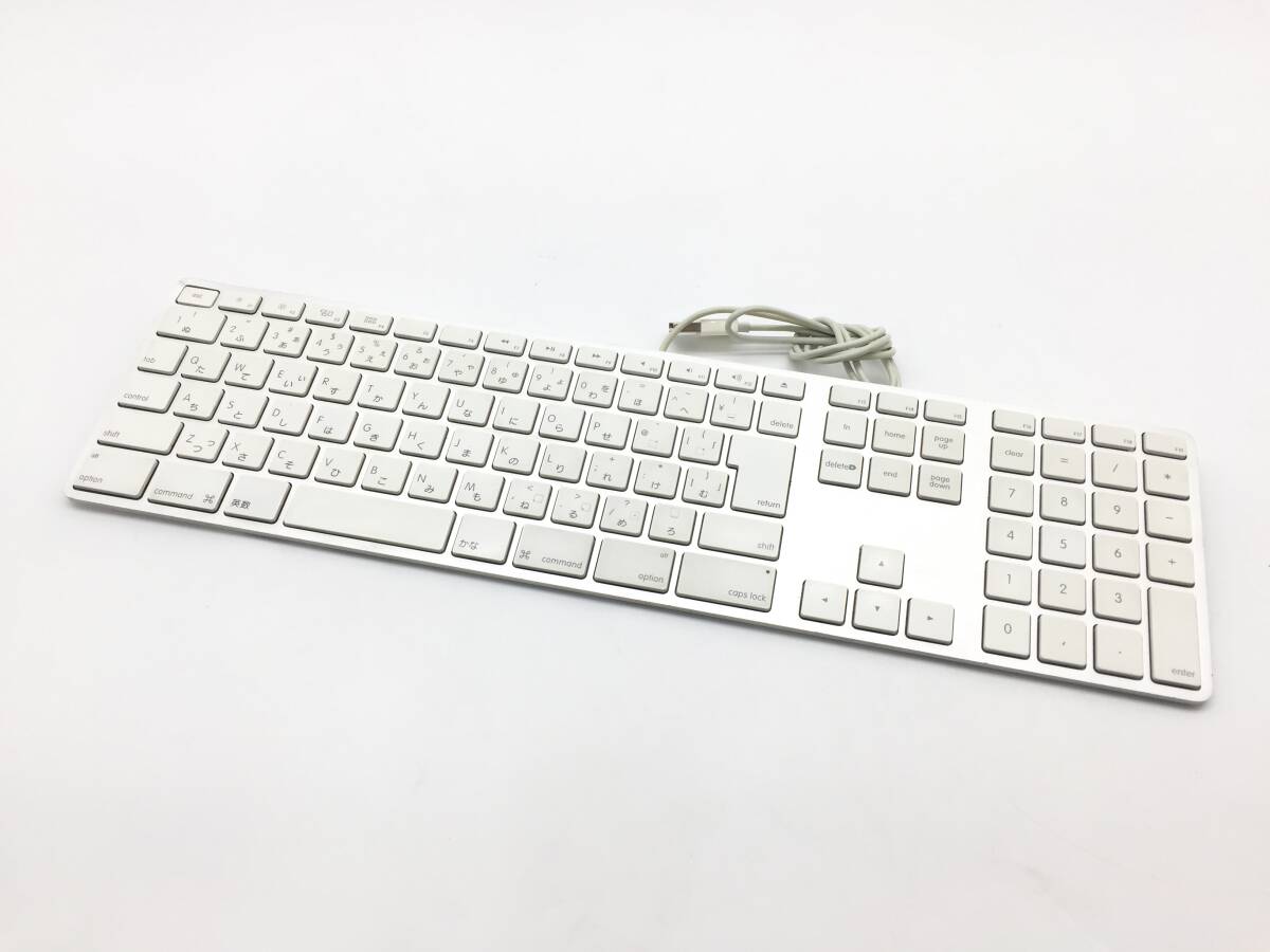 〇Apple 純正 キーボード A1243 テンキー付き 日本語 ジャンク扱い_画像1