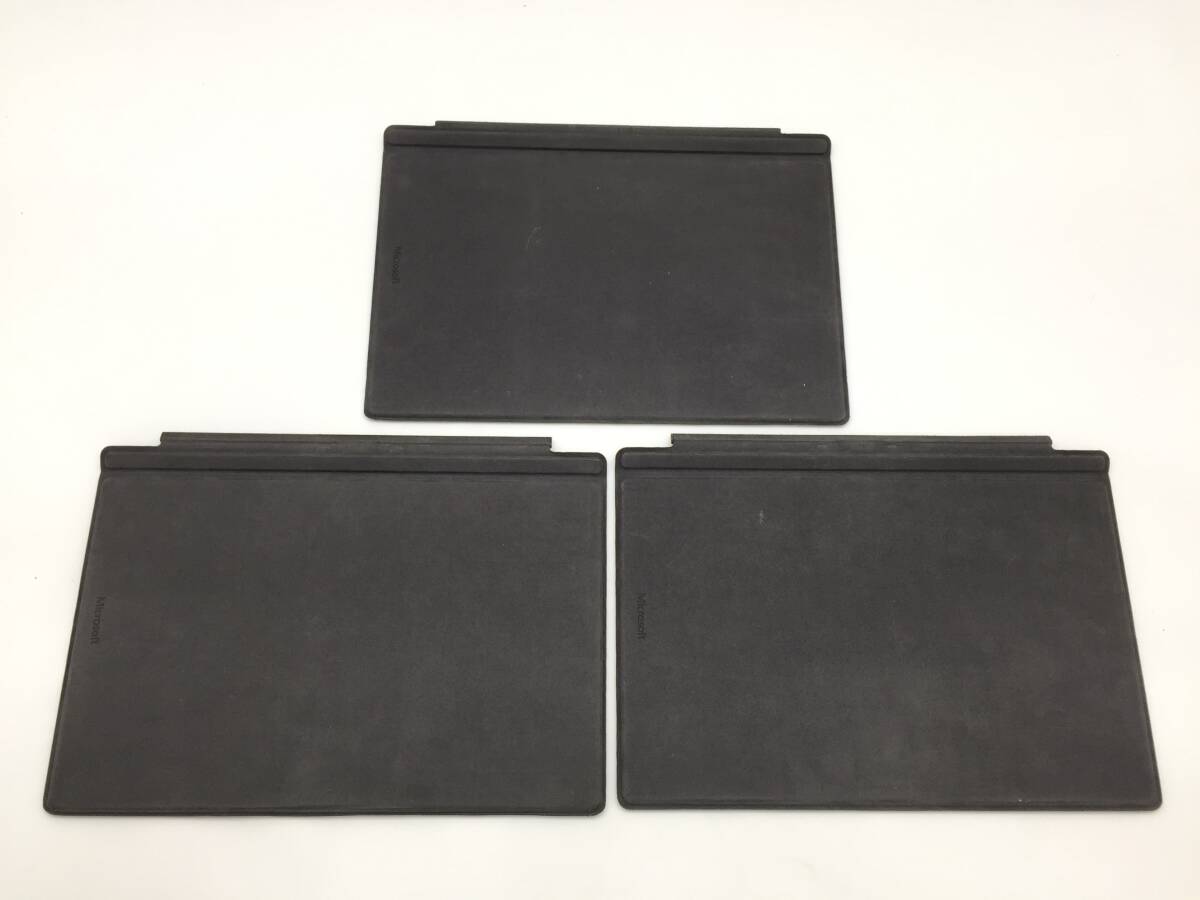〇【3台セット】Microsoft Surface Pro 純正キーボード タイプカバー Model:1725 ブラック 動作品_画像3