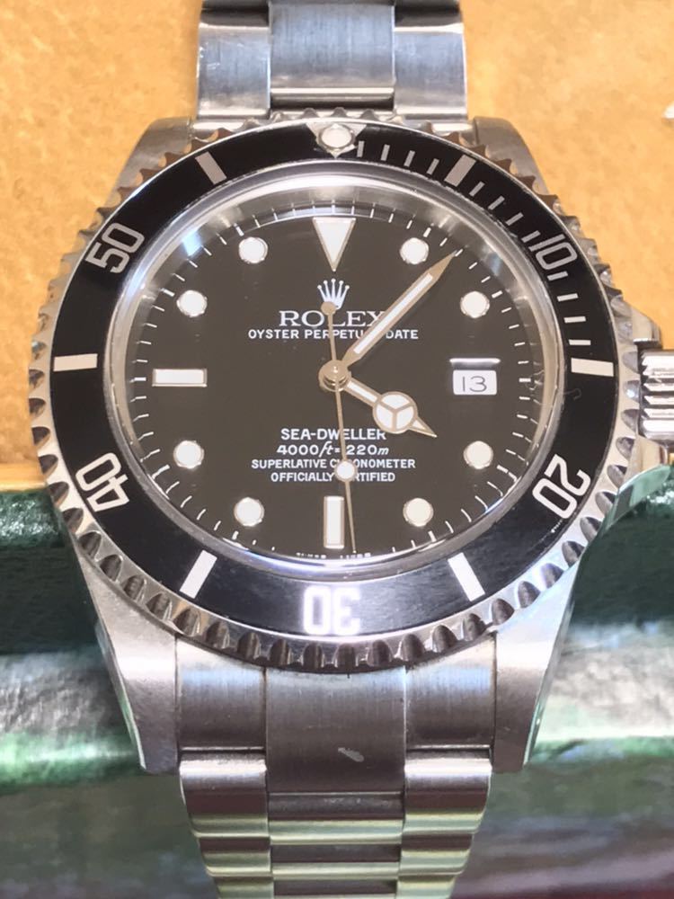 美品 未研磨 ワンオーナー ロレックス シードゥエラー SEA-DWELLER 16600 K番 K726092_画像4