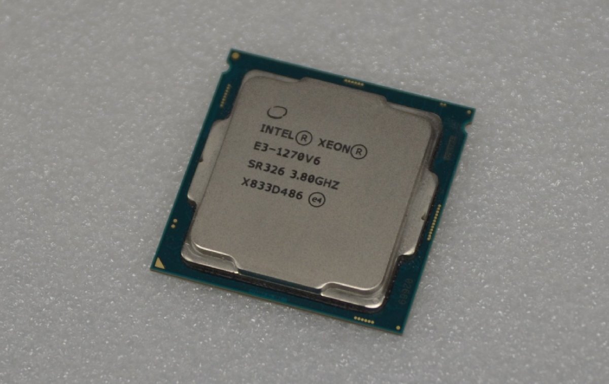 CPU Intel XEON E3-1270V6　 SR326 3.80GHz 　（LGA1151）中古品　　　（983）_画像3