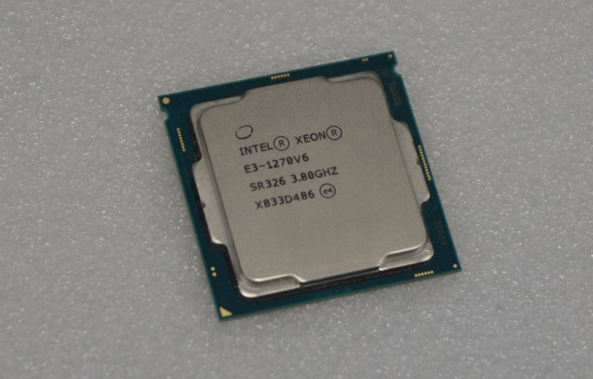 CPU Intel XEON E3-1270V6  SR326 3.80GHz  （LGA1151）中古品   （983）の画像2