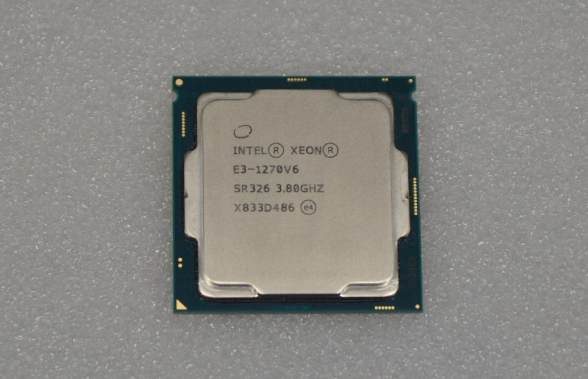 CPU Intel XEON E3-1270V6  SR326 3.80GHz  （LGA1151）中古品   （983）の画像1