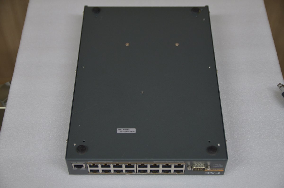 FXC FXC3017PEL　PoE機能付16ポートイーサーネットスイッチ 中古品　　（851-3）_画像10