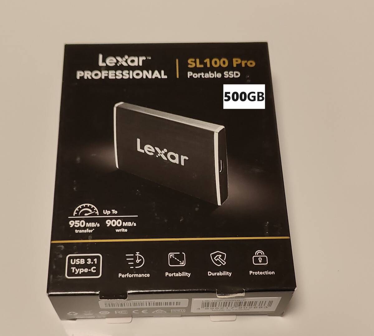 LEXAR ポータブルSSD 500GB SL100Pro LSL100P-500RBJP_画像1