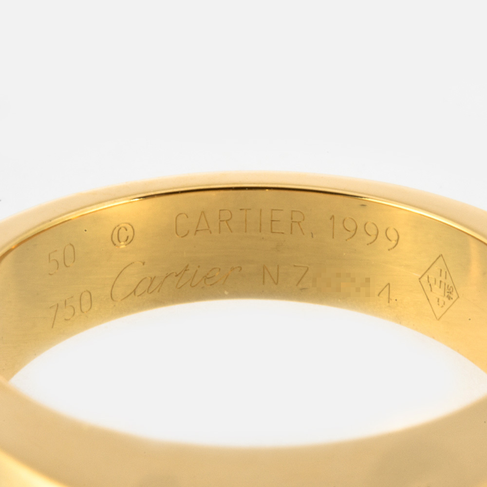 カルティエ Cartier タンク リング 指輪 シトリン #50 K18YG レディース_画像4