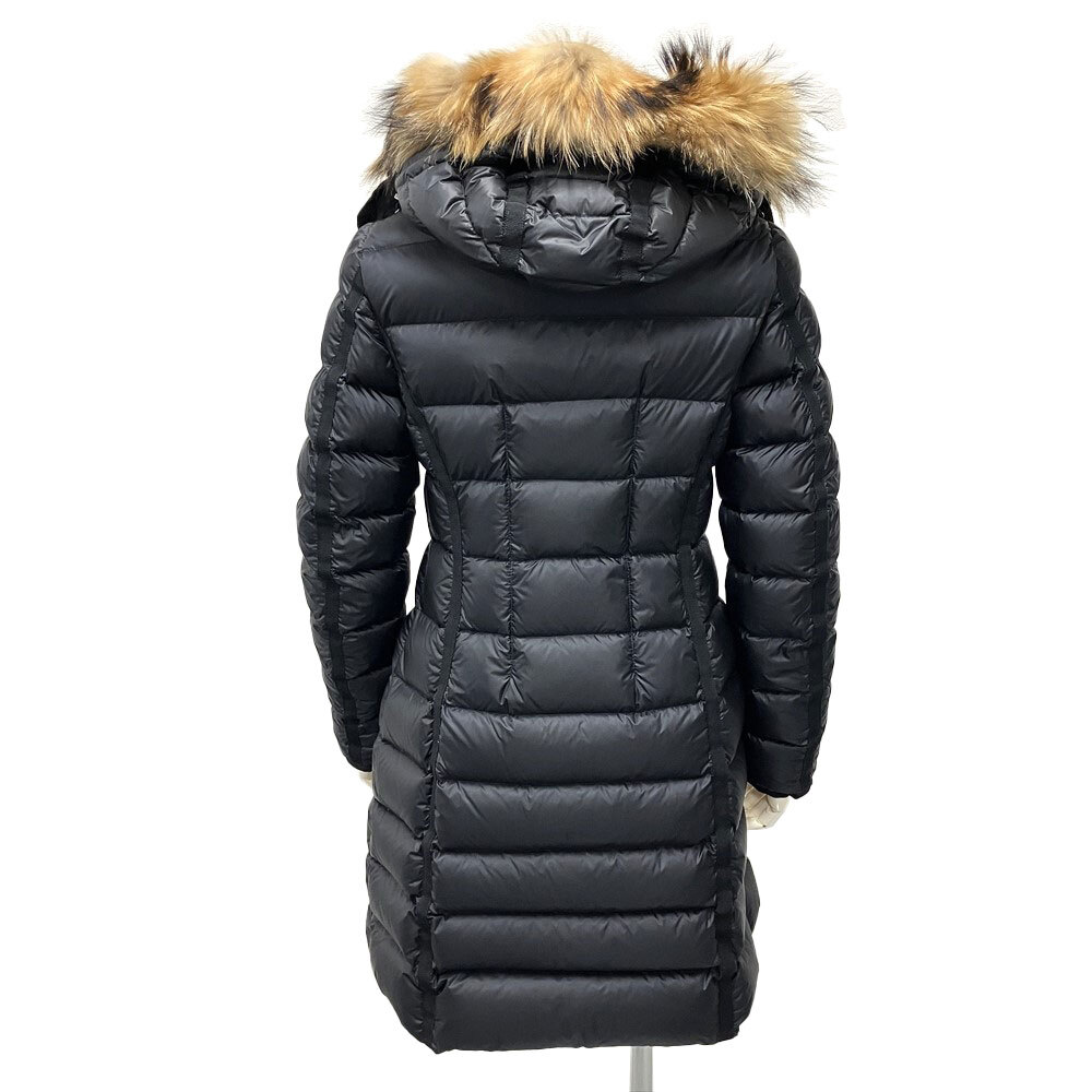 モンクレール MONCLER HERMINE FUR エルミンヌ ファー ダウンジャケット ナイロン ブラック SS（XS） レディース_画像3