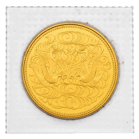 天皇陛下 御在位六十年記念 10万円 金貨幣 昭和61年 純金 20g 金貨 ゴールド_画像1
