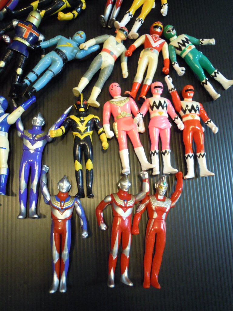 ⑤! Squadron герой спецэффекты sofvi кукла фигурка совместно! Ultraman, Live man, wild,. поломка, сова мужчина . и т.п. в это время было использовано!