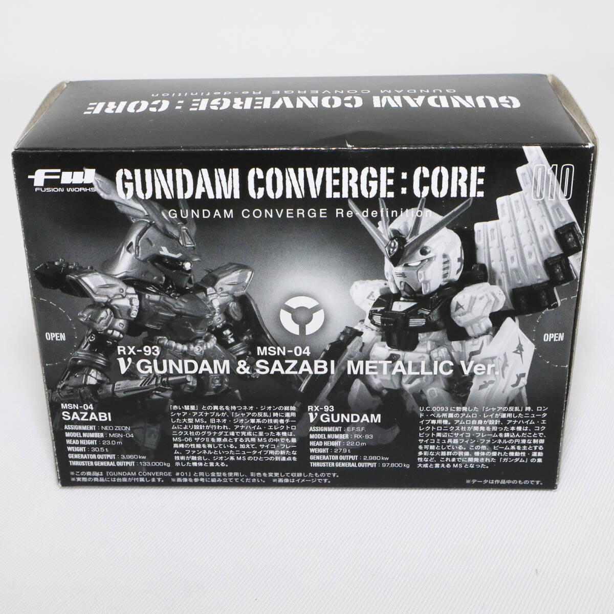 FW GUNDAM CONVERGE：CORE ニューガンダム＆サザビー メタリックver. キャンディオンラインショップ限定 M6110の画像4