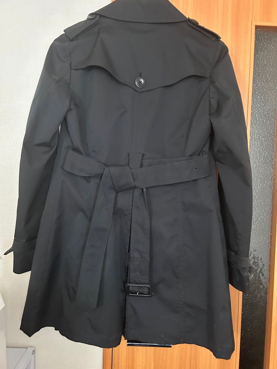 トレンチコート スプリングコート ブラック コート シンプル　スーツコート　スーツ