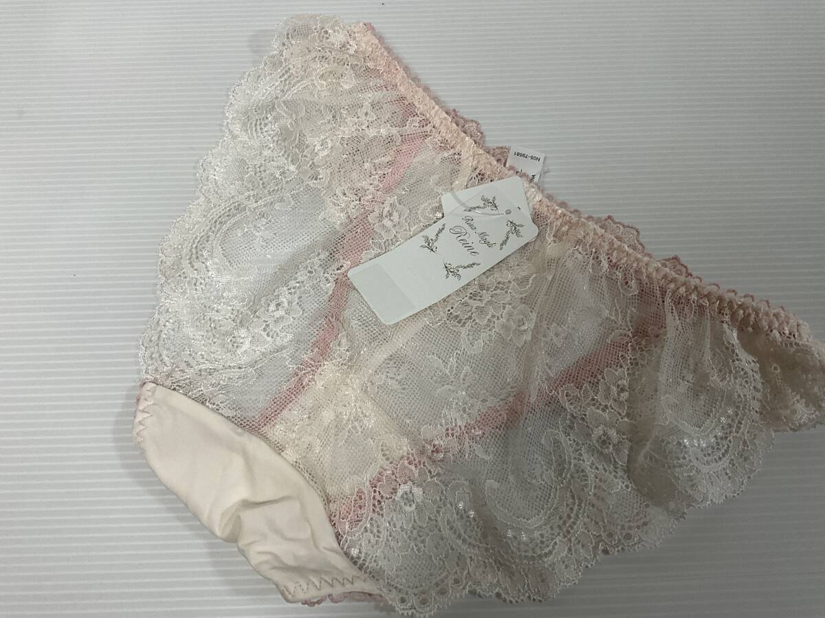 ［1円スタート］ W13／新品／Risa Magli リサマリ　レース単品ショーツ／M／ピンク系／N05-79581-02-070_画像3