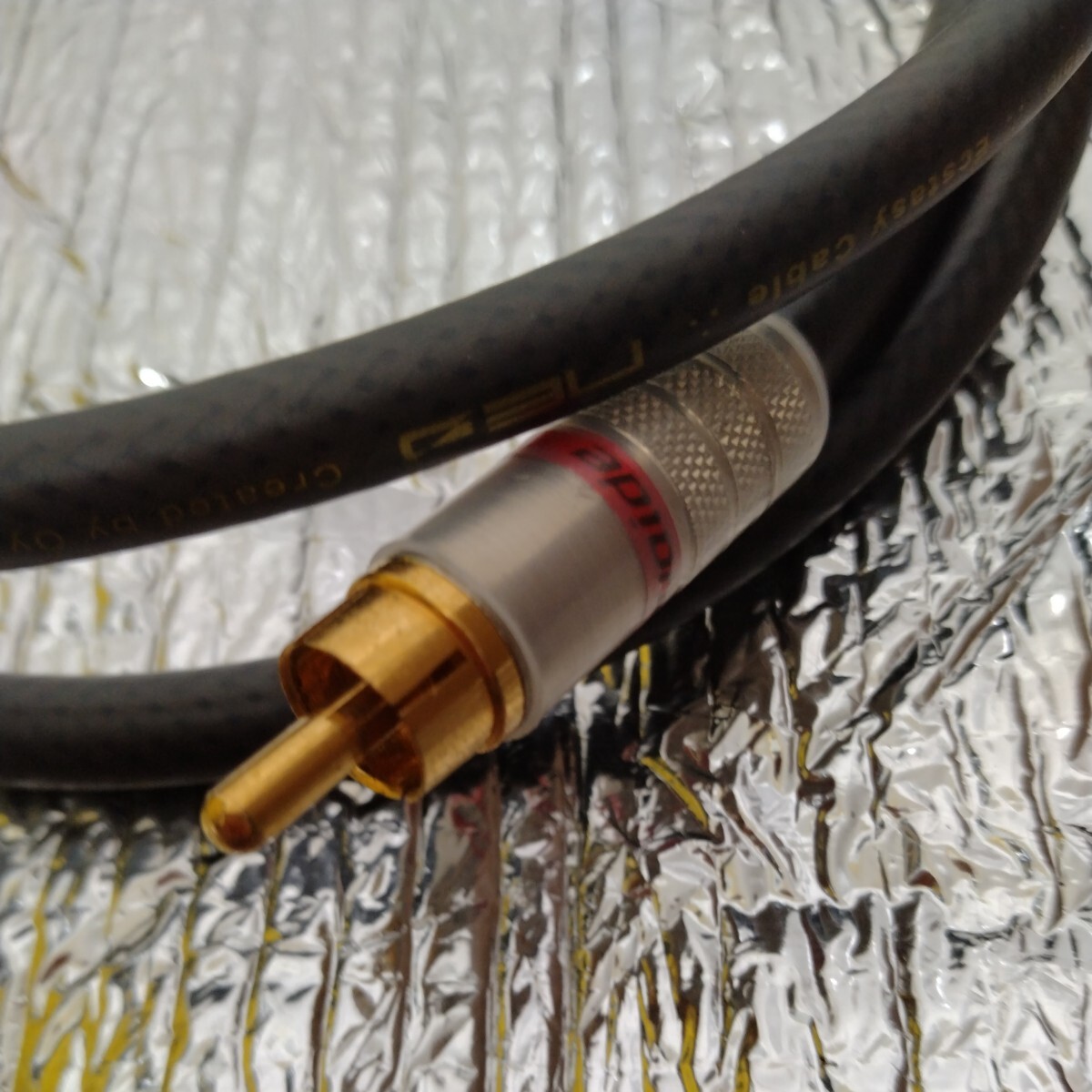 * 1 иен старт * oyaide электрический специальный заказ RCA кабель Ecstasy Cable использование точный серебряный металлизированный проводник . использование примерно 130cm звук аудио 