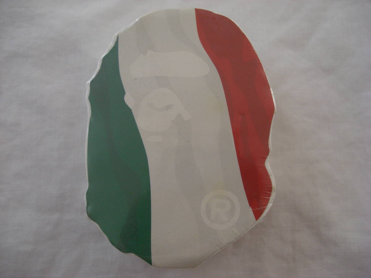 新品 DS A BATHING APE ITALY FLAG イタリア 国旗 COMPRESSION 圧縮 Tシャツ L
