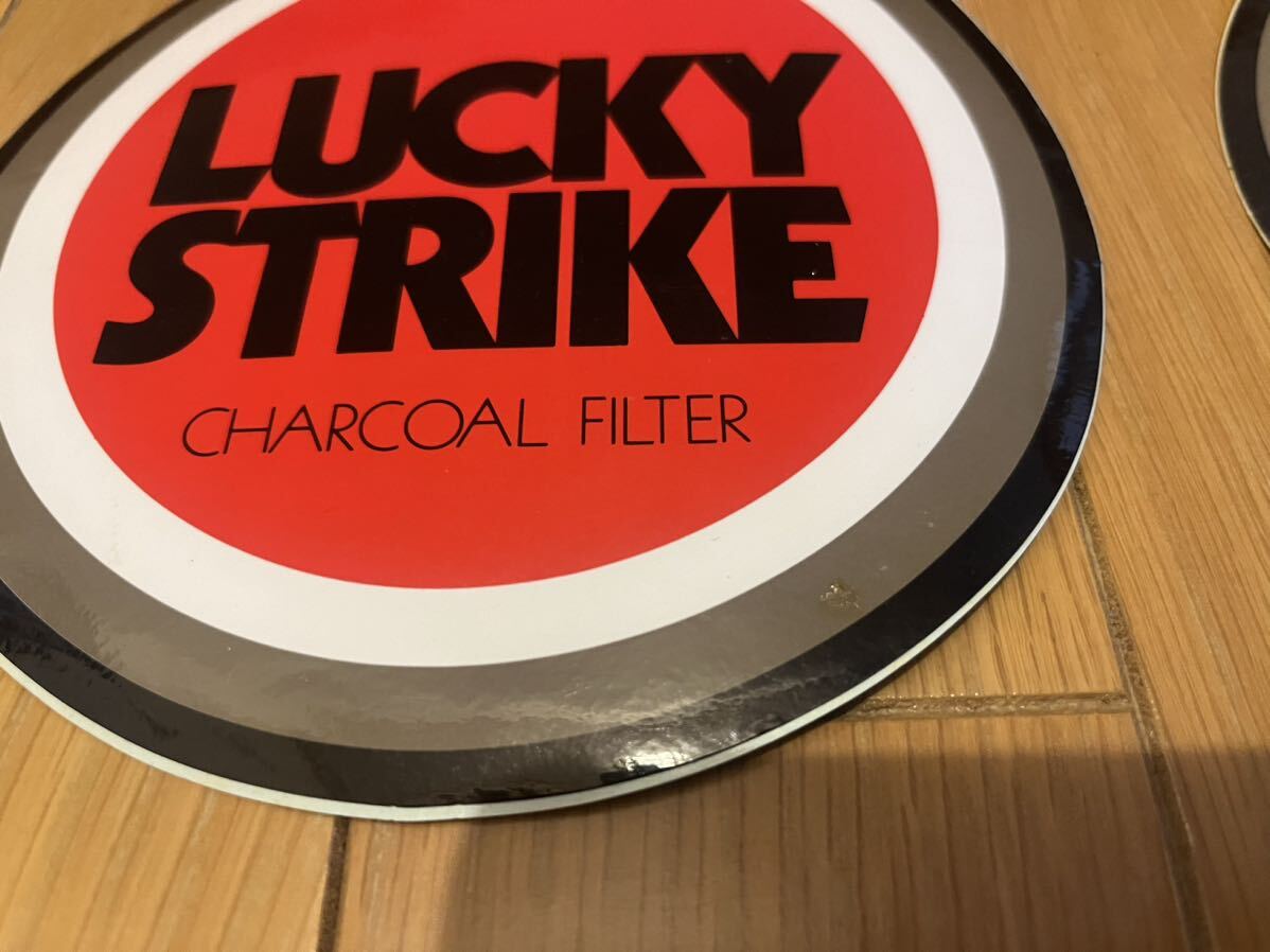 ラッキーストライク タバコ LUCKY STRIKE 大判ステッカー シール 煙草 ノベルティ_画像2