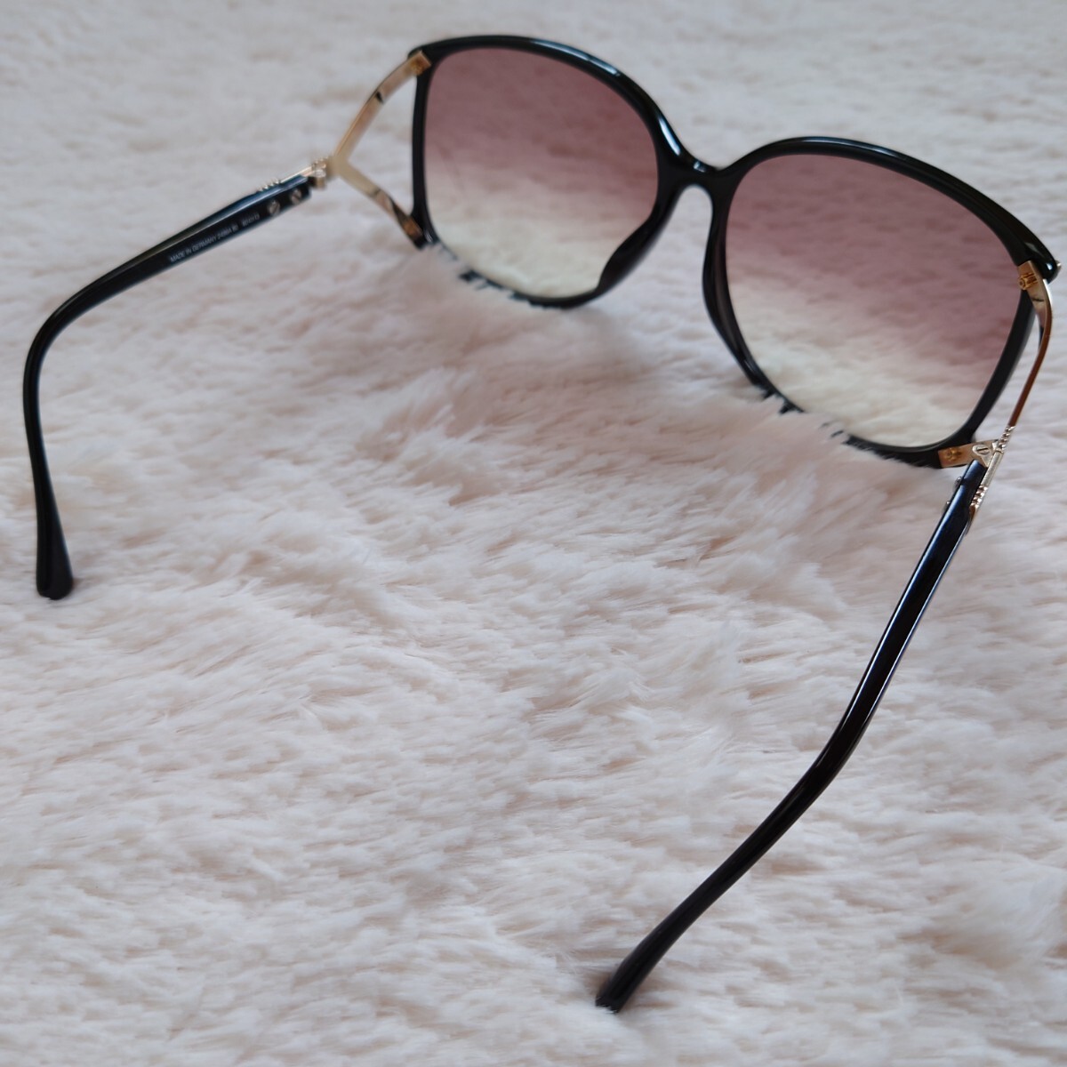 1 jpy ~ beautiful goods Christian Dior Christian Dior glasses sunglasses CD Logo color lens 2496A 80 60*13 black Boston frame 