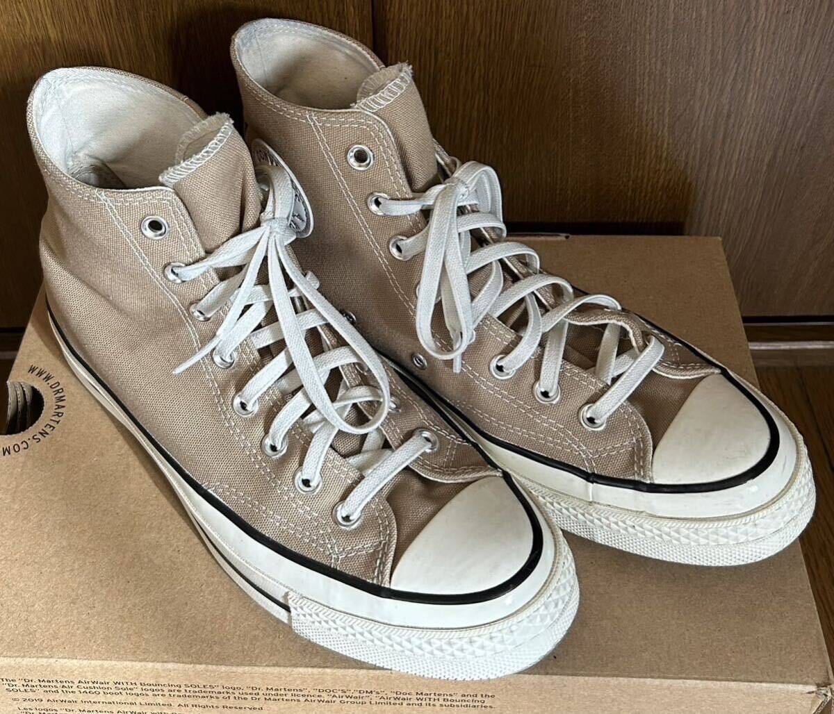 CONVERSEコンバースCT70CHUCK TAYLOR ALL STAR 70 HIチャックテイラー オールスター 70 ハイ26.0cmスニーカー 三ツ星 ベージュ _画像1