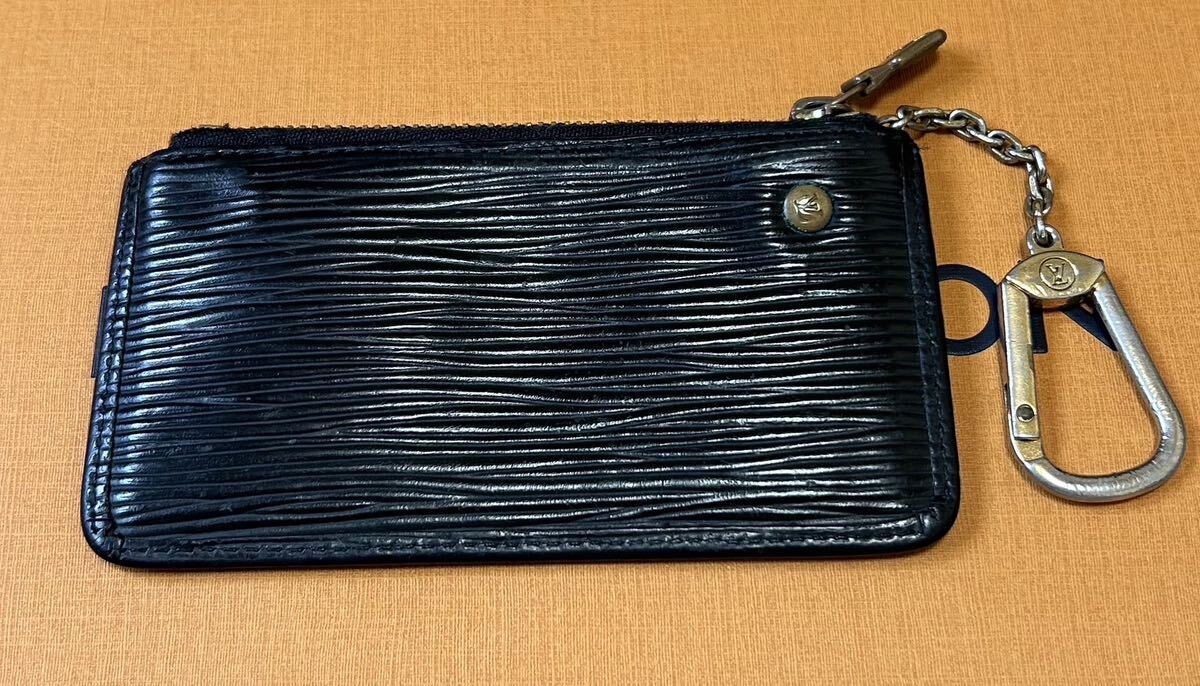  pochette kre epi Louis Vuitton LOUISVUITTON change purse . coin case 1 jpy start black M63802