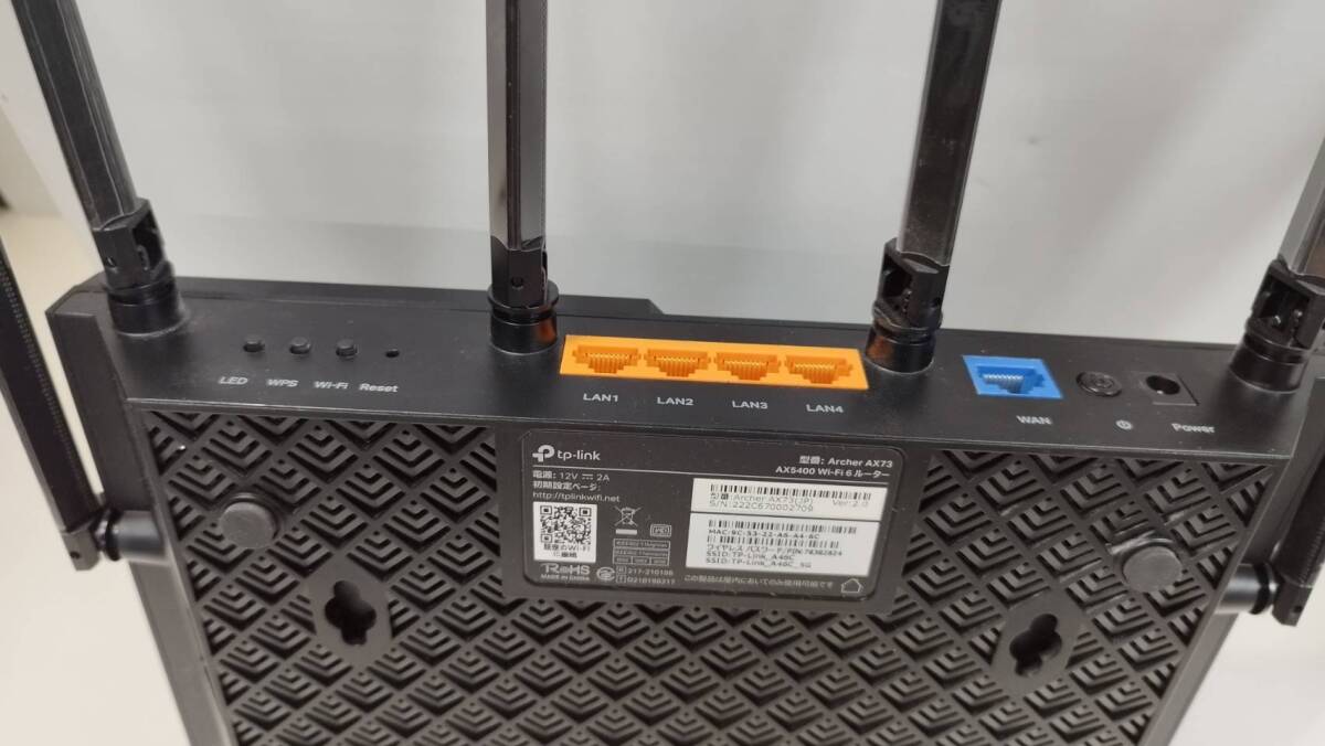 tp-Link AXS400 Wi-Fi 6 ルーター Archer AX73_画像4