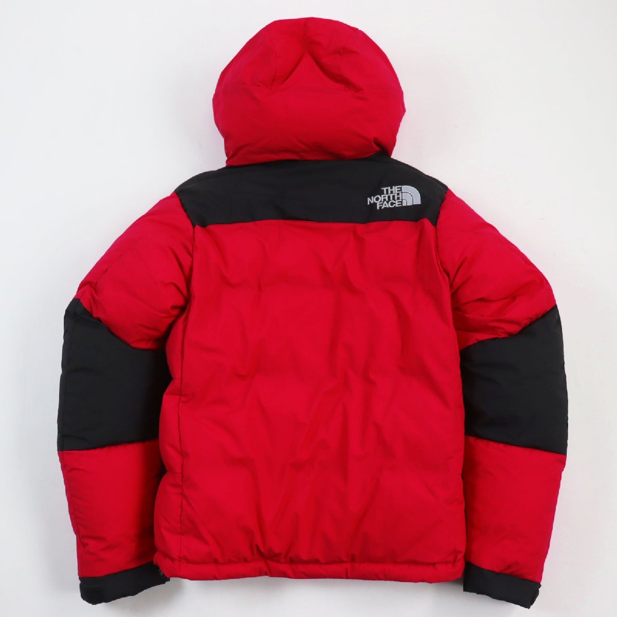 美品 THE NORTH FACE ザ・ノースフェイス ND91950 Baltro Light Jacket ゴアテックス フーデッドダウンジャケット 赤 S 正規品 メンズ_画像3