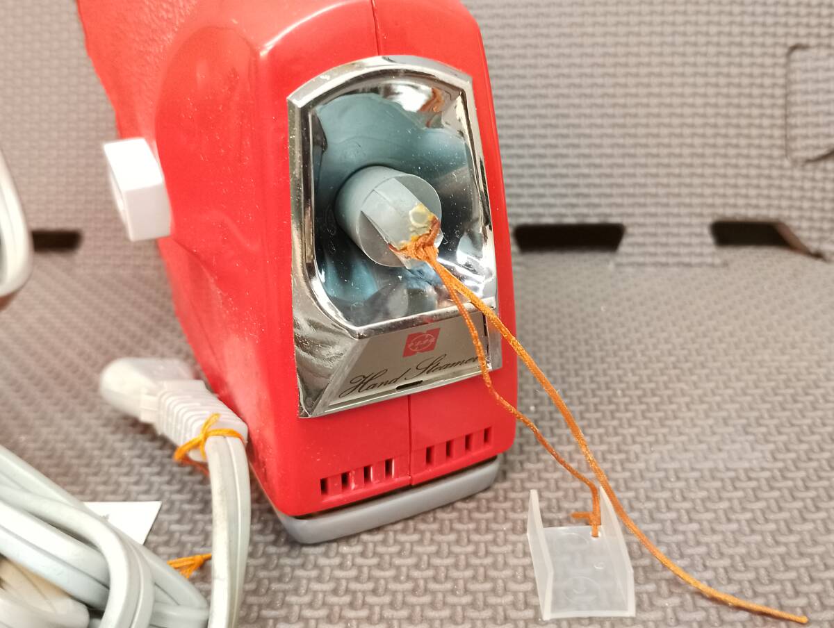 レトロ 松下電器 ハンドスチーマー NQ-1 赤アイロン_画像4