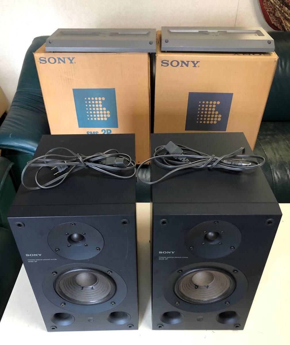 Yahoo!オークション - SONY パワードモニタースピーカー SMS-2P ペア Yahoo!オークション - SONY パワードモニタースピーカー SMS-2P ペア