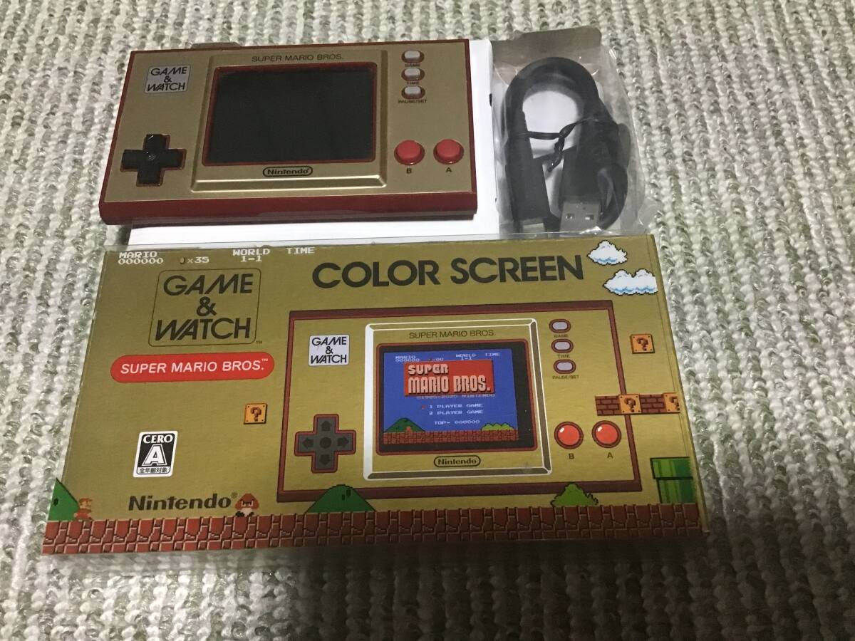 中古 美品 任天堂 GAME&WATCH ゲーム＆ウオッチ スーパーマリオブラザーズ_画像1