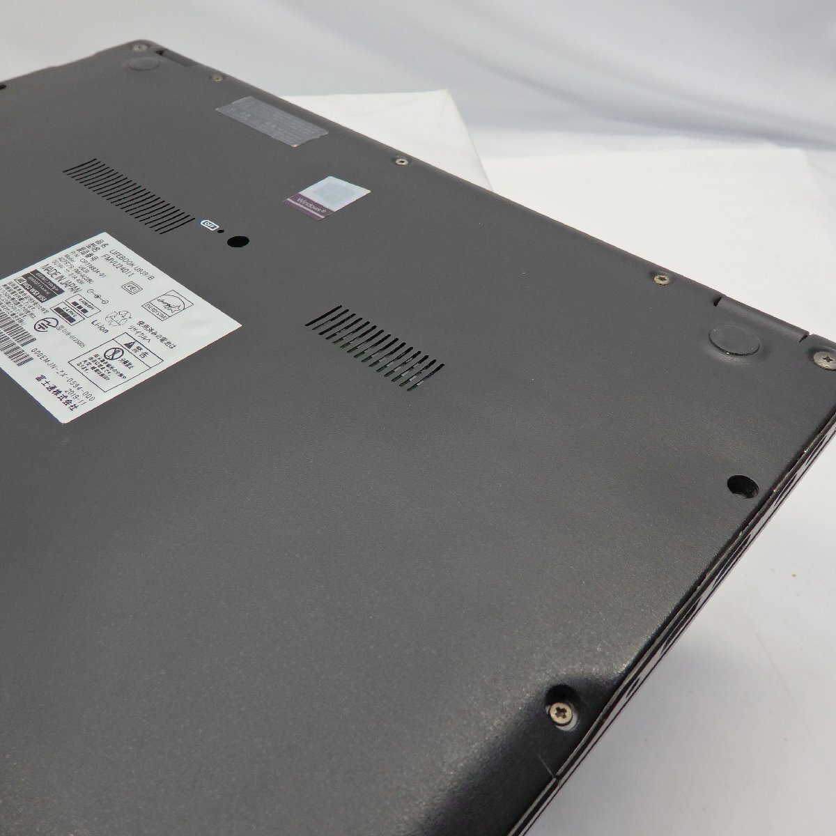 1円～【ジャンク】FUJITSU LIFEBOOK U939/B Core i5-8365U 1.6GHz/4GB/SSD500GB/13インチ/OS無【栃木出荷】の画像9