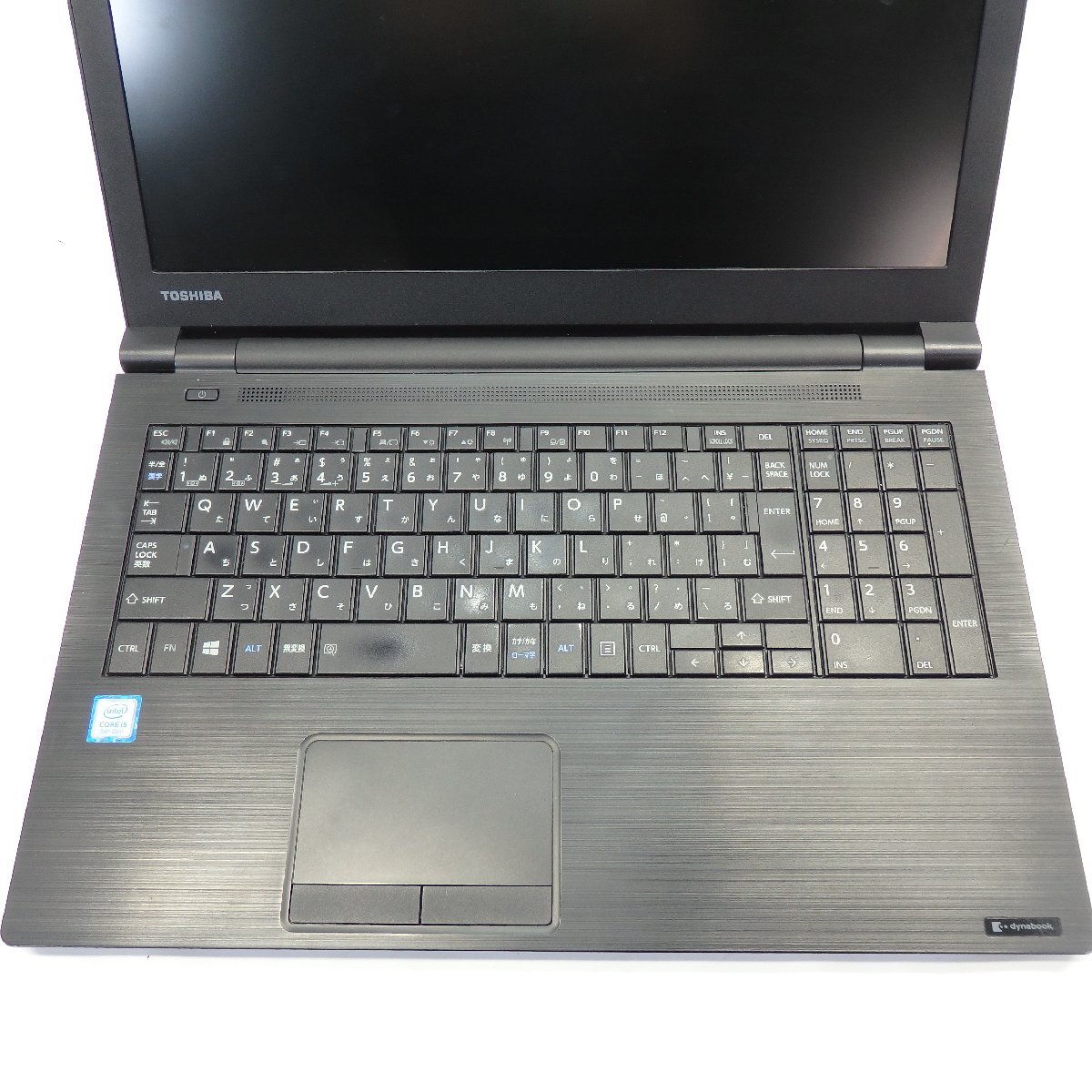 TOSHIBA DynaBook B65/M Core i5-8250U 1.6GHz/12GB/HDD500GB/DVDマルチ/15インチ/OS無/動作未確認/AC無【栃木出荷】_画像4