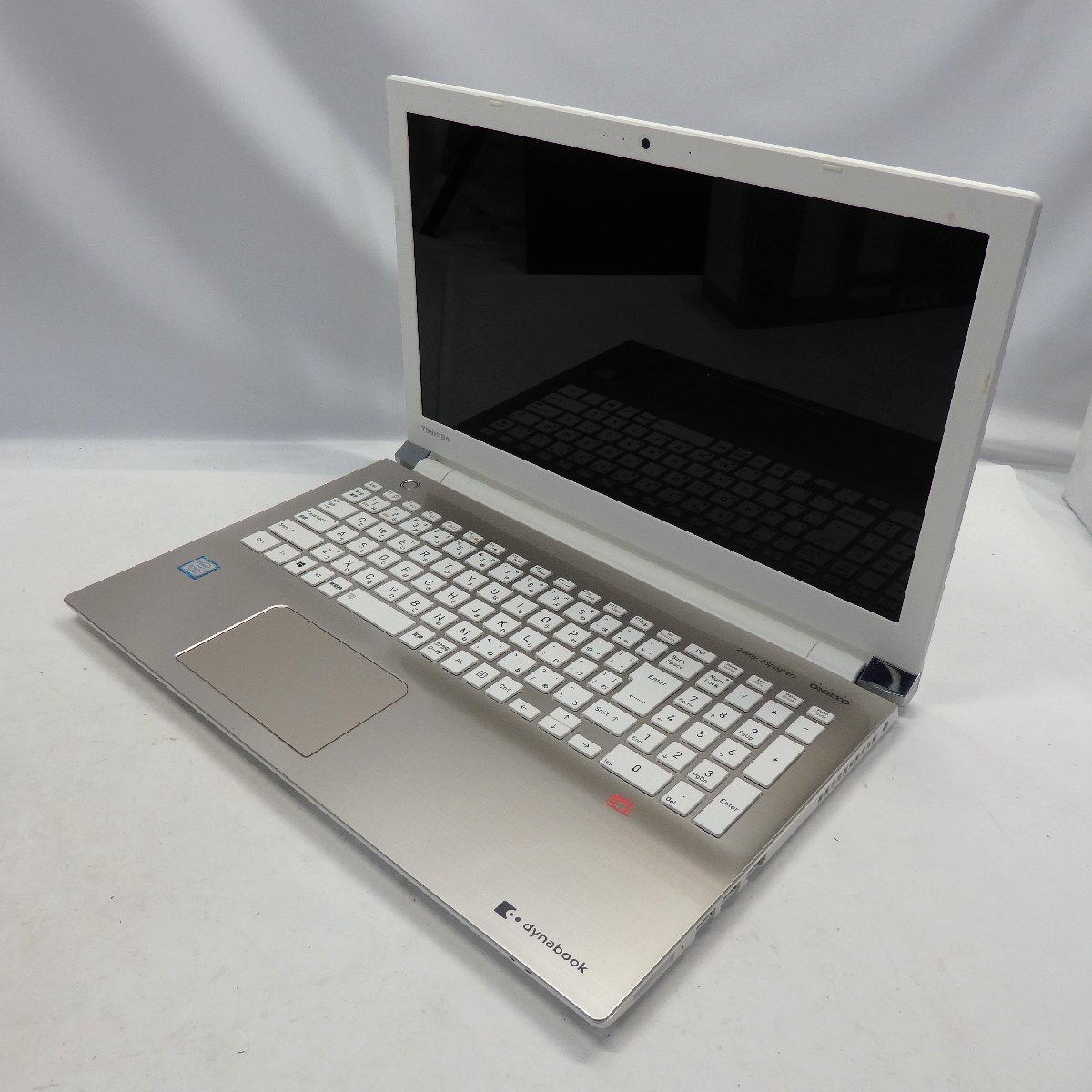 1円～ TOSHIBA DynaBook T65/HG Core i7-8550U 1.8GHz/4GB/HDD1TB/DVDマルチ/15インチ/OS無/動作未確認/AC無【栃木出荷】_画像2