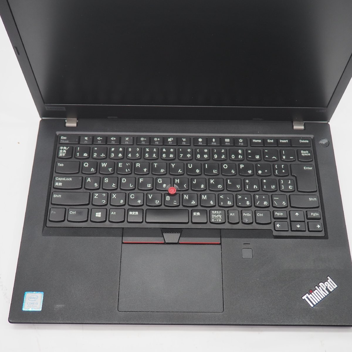 【ジャンク】Lenovo ThinkPad L480 Core i5-8250U 1.6GHz/8GB/SSD256GB/14インチ/OS無【栃木出荷】_画像3