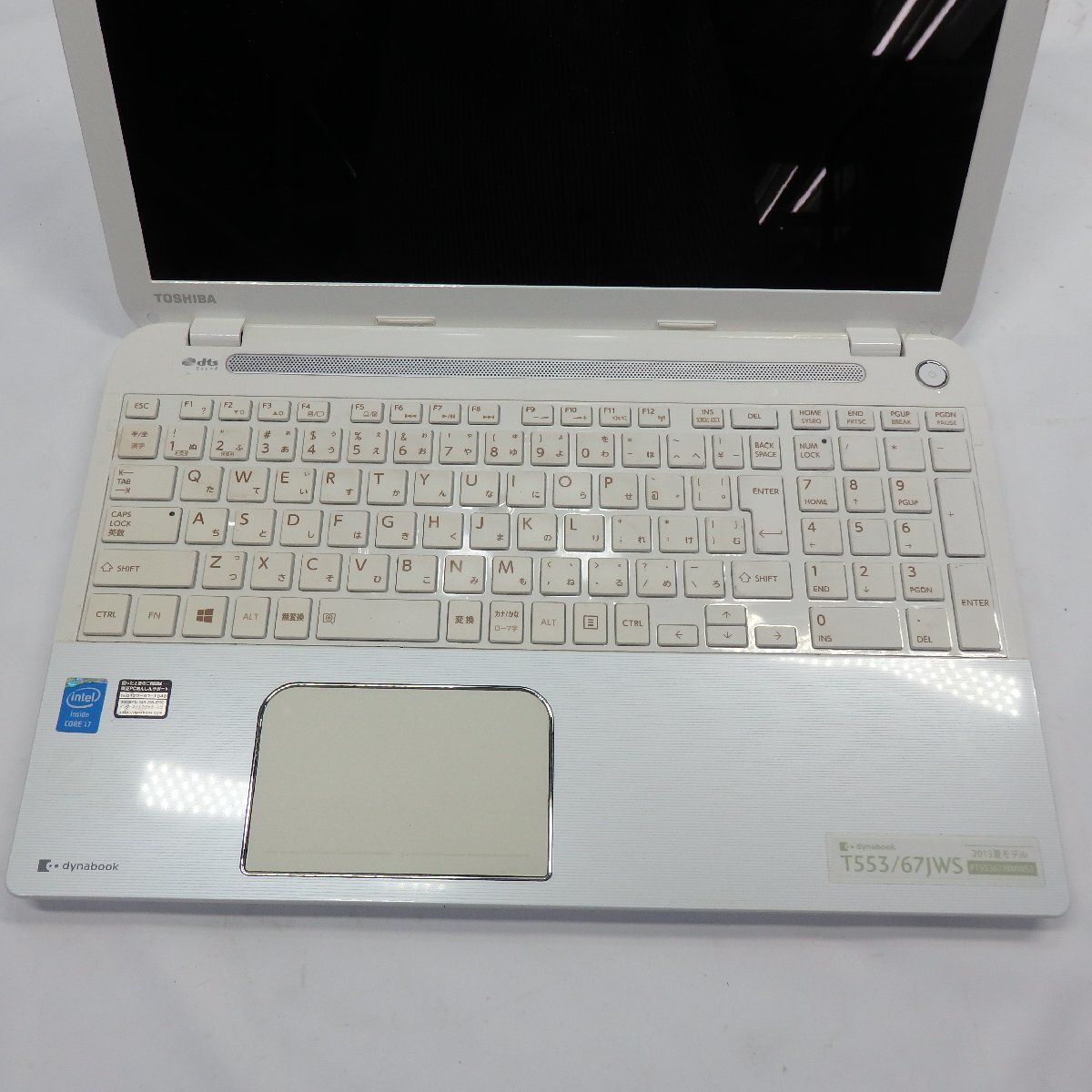 DynaBook T553/67JW Core i7-4700MQ 2.4GHz/8GB/HDD1TB/Blu-ray/15インチ/OS無/動作未確認【栃木出荷】_画像4