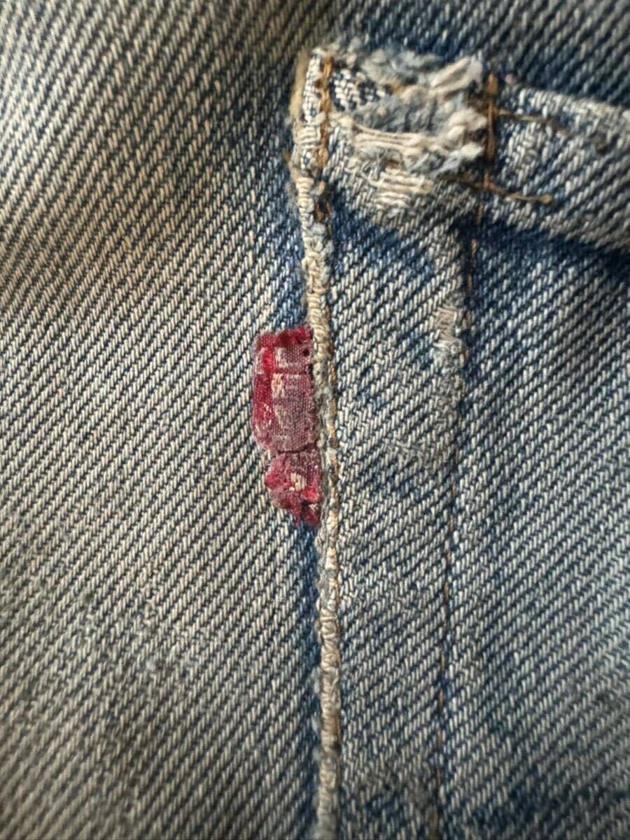 66前期　6ボタン70s Big E 赤耳　シングルスティッチ　デニム リーバイス Levi’s ヴィンテージ USA製 ビンテージパンツ ジーンズ _画像7