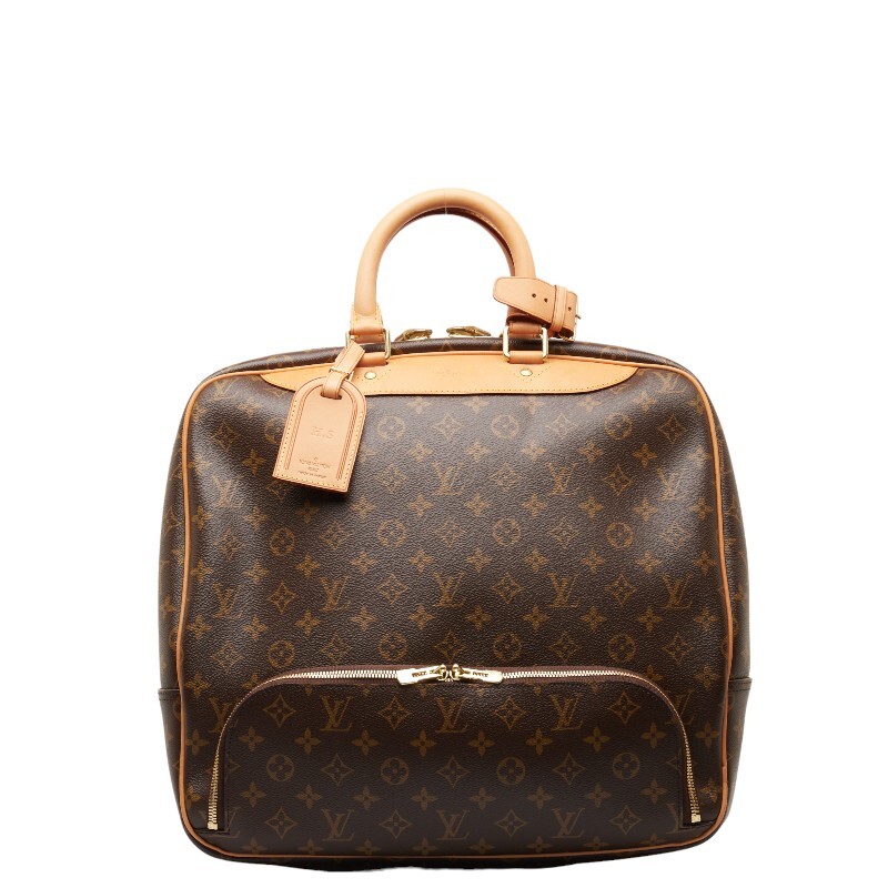 ルイ ヴィトン モノグラム エヴァジオン ボストンバッグ トラベルバッグ M41443 ブラウン PVC レザー レディース LOUIS VUITTON【中古】_画像1