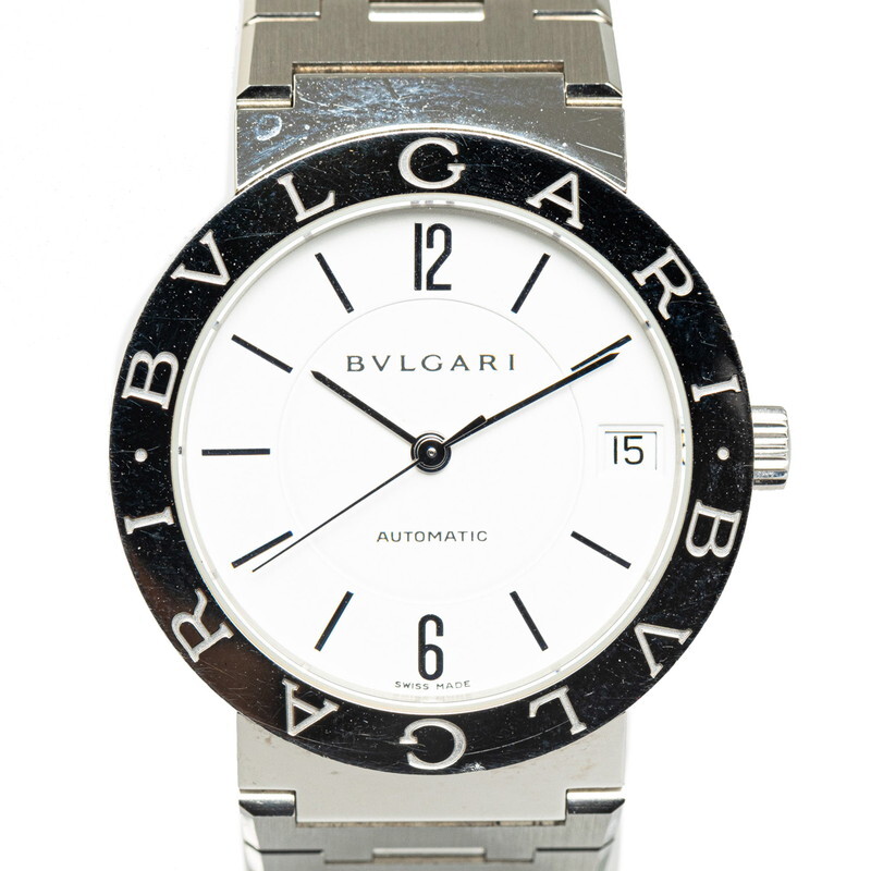 ブルガリ ブルガリブルガリ 腕時計 BB33SS 自動巻き ホワイト文字盤 ステンレススチール メンズ BVLGARI 【中古】の画像1
