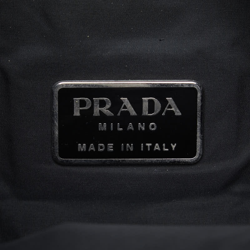 プラダ スポーツ ロゴ ワンショルダーバッグ ブラック ナイロン レディース PRADA 【中古】_画像7