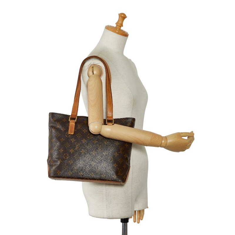 ルイ ヴィトン モノグラム カバピアノ ハンドバッグ トートバッグ M51148 ブラウン PVC レザー レディース LOUIS VUITTON 【中古】_画像10