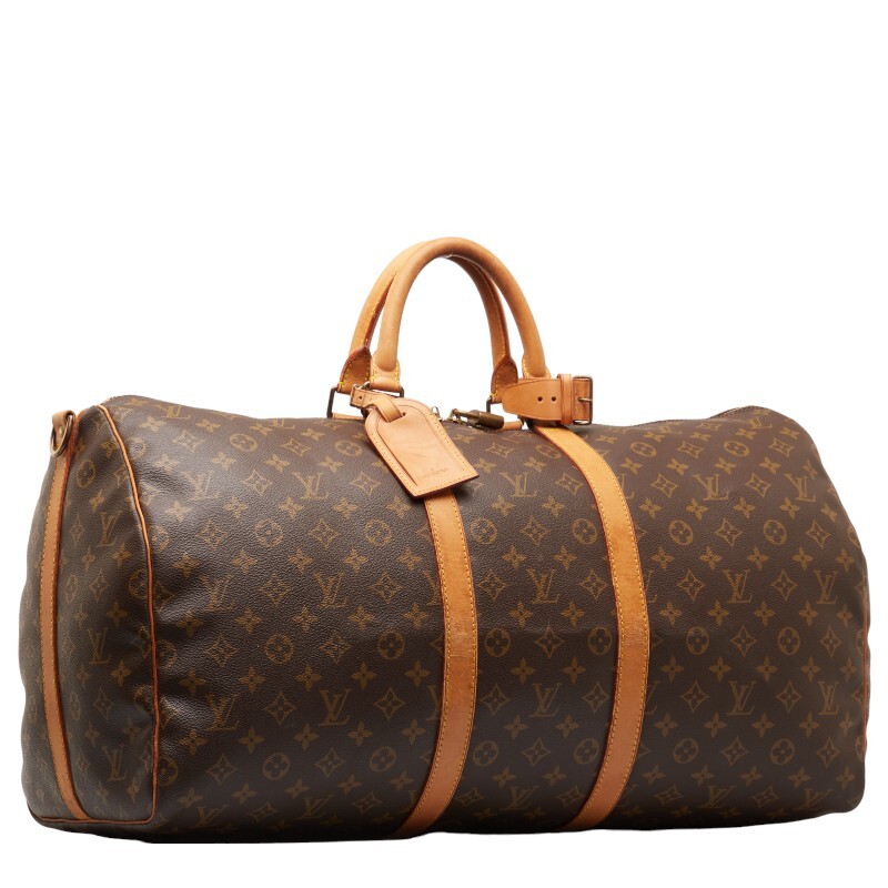 ルイ ヴィトン モノグラム キーポル55 ボストンバッグ トラベルバッグ 旅行用バッグ M41424 ブラウン PVC レザー LOUIS VUITTON 【中古】_画像3