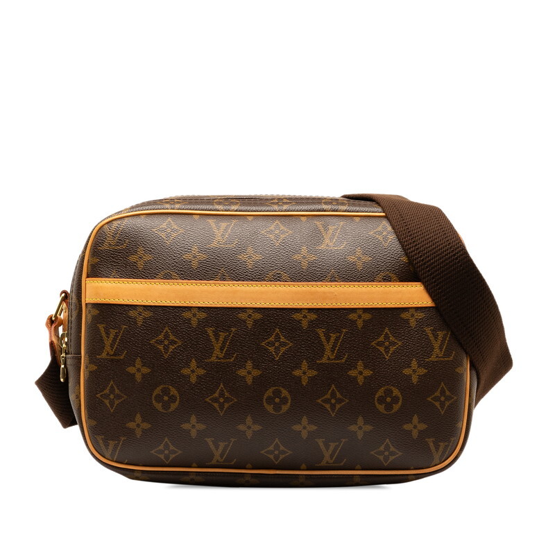 ルイ ヴィトン モノグラム リポーターPM 斜め掛けショルダーバッグ M45254 ブラウン PVC レザー レディース LOUIS VUITTON 【中古】_画像1