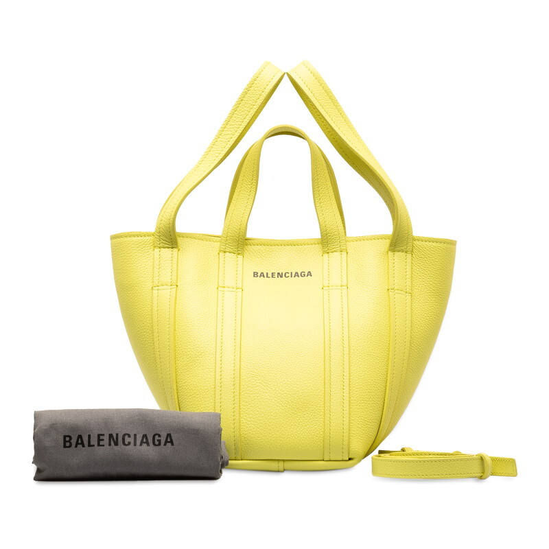  Balenciaga Every teiXS сумка на плечо ручная сумочка 2WAY 672793 желтый кожа женский BALENCIAGA [ б/у ]