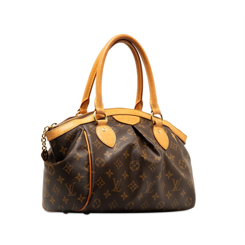 ルイ ヴィトン モノグラム ティヴォリPM ハンドバッグ M40143 ブラウン PVC レザー レディース LOUIS VUITTON 【中古】_画像2