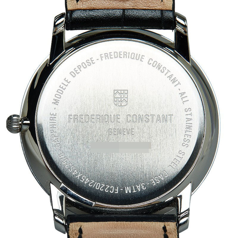 フレデリック コンスタント 腕時計 FC220 クオーツ シルバー文字盤 ステンレススチール レザー メンズ FREDERIQUE CONSTANT 【中古】_画像5