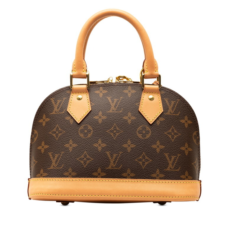 ルイ ヴィトン モノグラム アルマBB ハンドバッグ ショルダーバッグ 2WAY M53152 ブラウン PVC レザー LOUIS VUITTON 【中古】_画像4