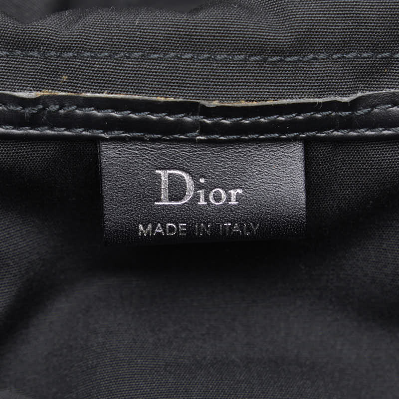 ディオール リュック バックパック ブラック シルバー ナイロン レザー メンズ Dior 【中古】_画像7