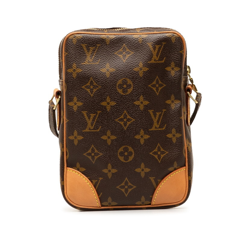 ルイ ヴィトン モノグラム ダヌーブ 斜め掛け ショルダーバッグ M45266 ブラウン PVC レザー レディース LOUIS VUITTON 【中古】_画像3