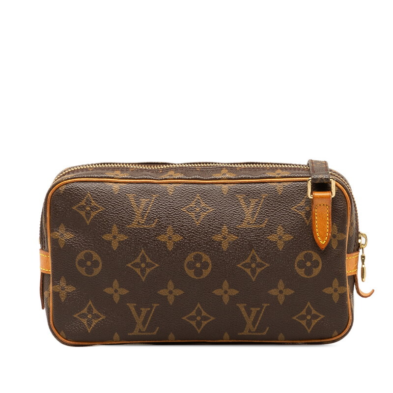 ルイ ヴィトン モノグラム ポシェット マルリーバンドリエール 斜め掛け ショルダーバッグ M51828 ブラウン PVC LOUIS VUITTON 【中古】_画像3