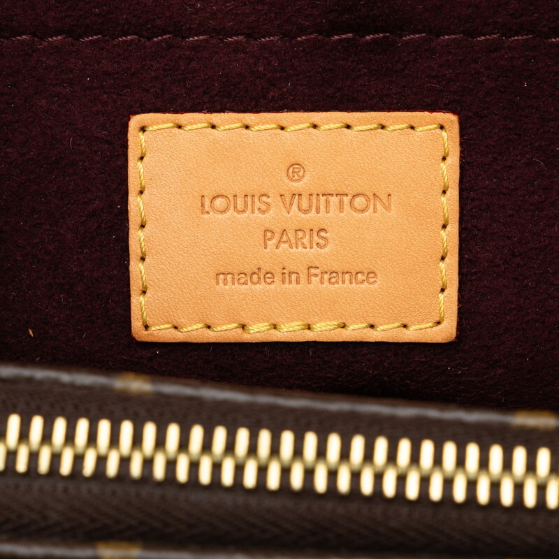 ルイ ヴィトン モノグラム モンテーニュMM ハンドバッグ ショルダーバッグ 2WAY M41056 ブラウン PVC レザー LOUIS VUITTON 【中古】_画像8